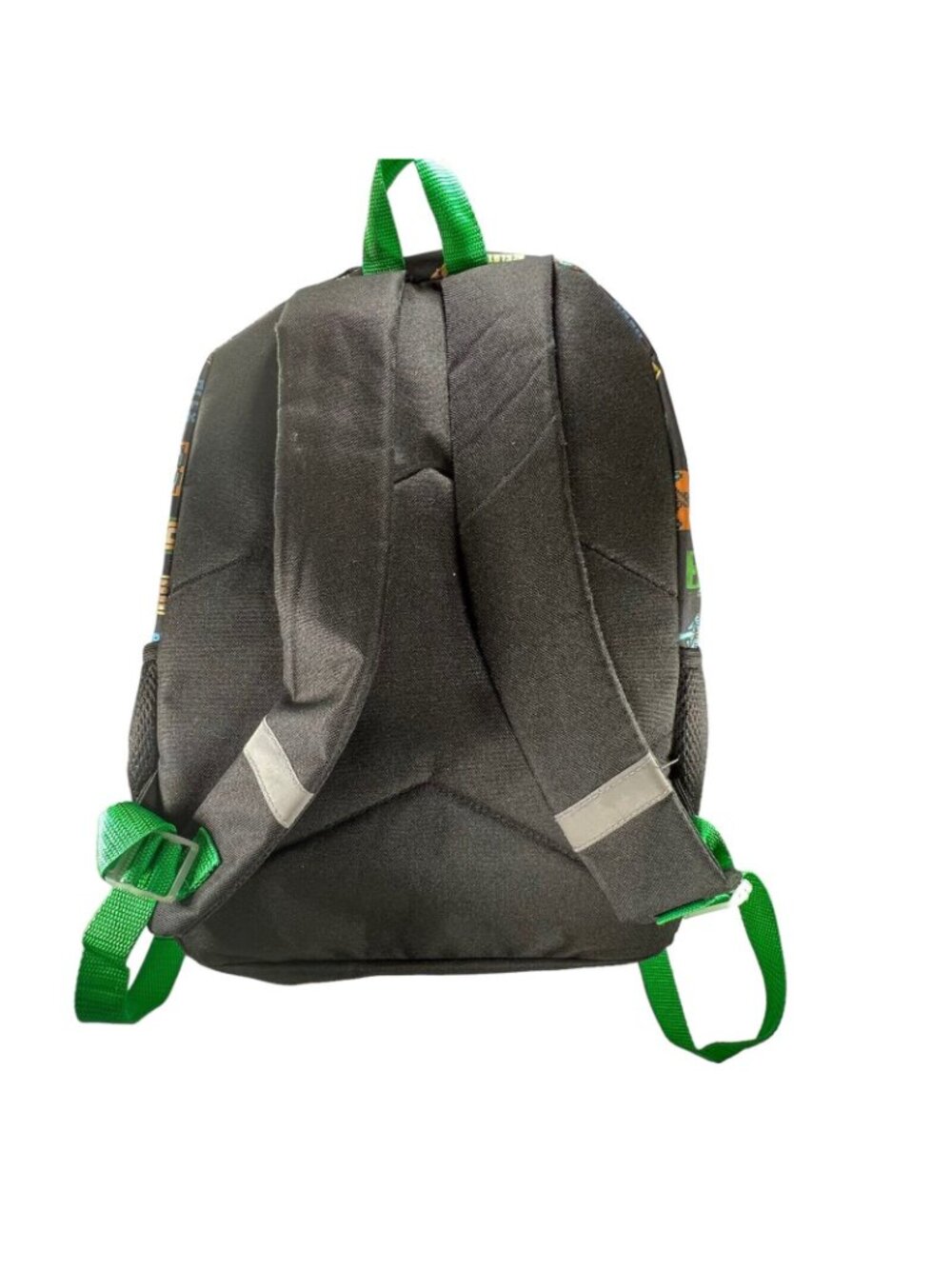 Minecraft Creeper Backpack Detachable Lunch Bag School Kids Boys Black Green - Picture 16 of 16
